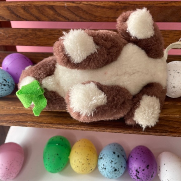 Vtg Easter Parade Plush Bunny Rabbit Brown White Realistic 7” Y2K - Picture 6 of 6